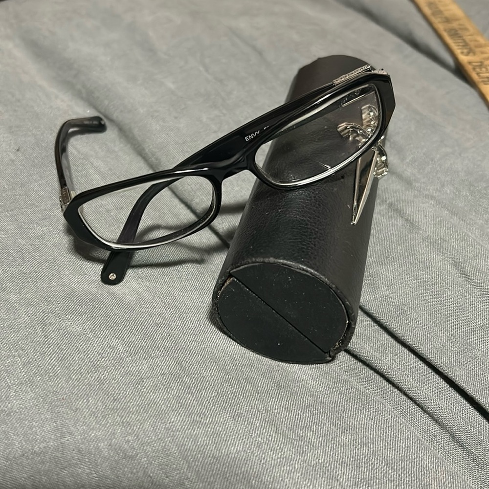 Y2K Vintage Silver Dagger Eye Glasses